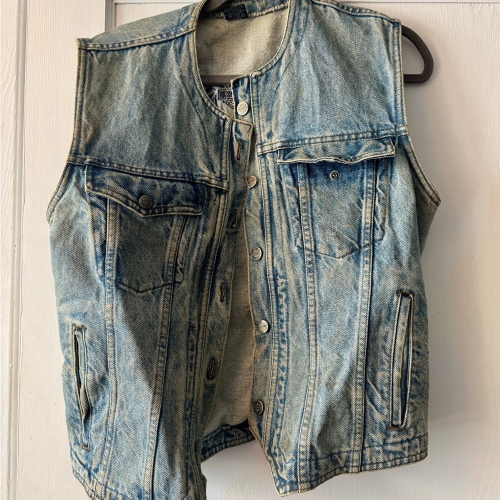 Harley Davidson Denim Sleeveless Vest